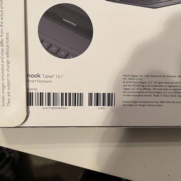 Barnes & Noble Nook Cover Stand Black -Samsung Galaxy Tab E Nook Case (new/x) - Picture 10 of 10